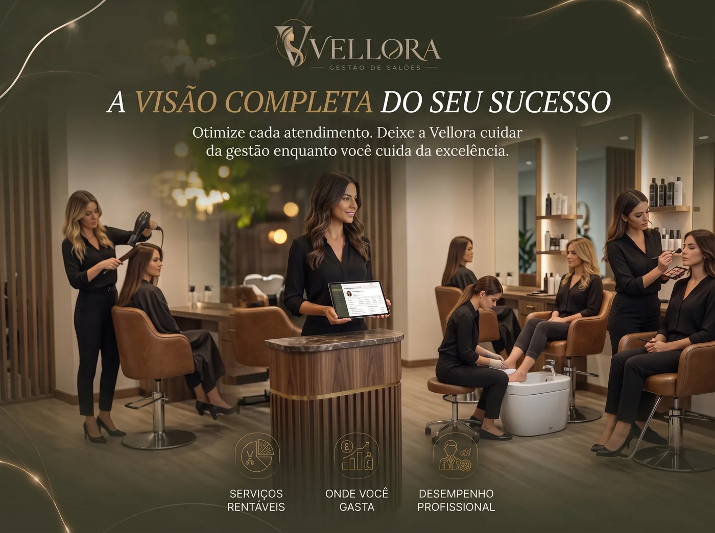 Vellora — SaaS para salões de beleza